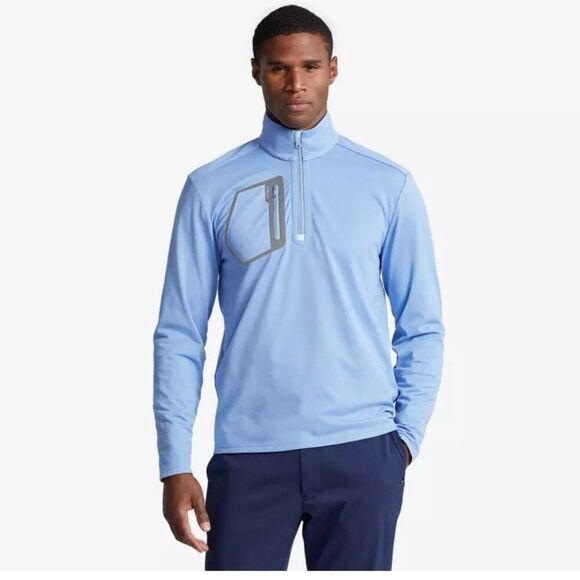 RLX Ralph Lauren Golf Performance Luxury Pullover Jersey Light Blue Men’s L - Picture 2 of 10